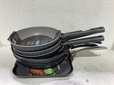 6 X ASSORTED KITCHEN ITEMS TO INCLUDE SOHO LIVING 9.5 INCH SKILLET BLACK