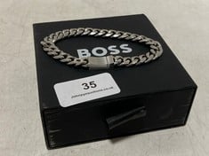 BOSS CHAIN FOR HIM STAINLESS STEEL GENTS NECKLACE SILVER