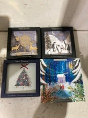 BOX OF ASSORTED CARD ITEMS TO INCLUDE SARA MILLER 8 LUXURY MERRY CHRISTMAS CARDS