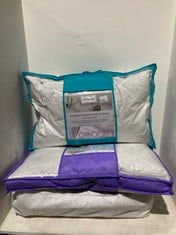 3 X ASSORTED BEDDING TO INCLUDE DIE ZUDECKE HUNGARIAN GOOSE FEATHER & DOWN SOFT PILLOW PAIR (RRP-£60)