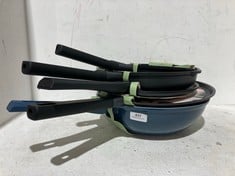 5 X ASSORTED PANS TO INCLUDE AUTHENTIC KITCHEN NON-STICK SKILLET 20CM