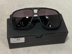 ARMANI EXCHANGE LARGE AVIATOR SUNGLASSES BLACK