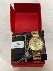 DIESEL MS9 MENS WATCH & CURB NECKLACE SET - RRP £239