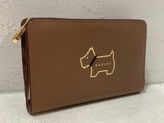 RADLEY HERITAGE DOG OUTLINE MEDIUM BIFOLD PURSE BROWN