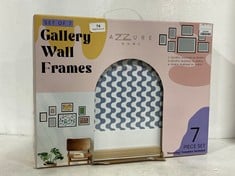 AZZURE HOME SET OF 7 GALLERY WALL FRAMES (8 X 10IN & 4 X 6IN)