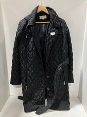 MICHAEL KORS WOMENS QUILTED BLACK COAT IN SIZE 1X- RRP £204