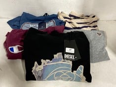 5 X ASSORTED CLOTHING TO INCLUDE DIESEL REGGOFF- OFF SWEATSHIRT (RRP-£115)