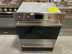 SMEG 60CM CLASSIC ELECTRIC BUILT IN DOUBLE OVEN IN STAINLESS STEEL - MODEL NO. DOSP6390X - RRP �1179 (SALEROOM 40)