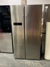 STOVES AMERICAN STYLE 2 DOOR FRIDGE FREEZER IN STAINLESS STEEL - MODEL NO. STSXS909STA - RRP �949 (SALEROOM 40)