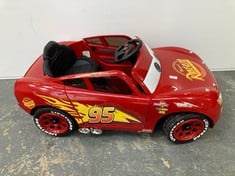 HUFFY LIGHTNING MCQUEEN KIDS RIDE ON CAR IN RED - RRP �220 (SALEROOM 40) (COLLECTION ONLY)