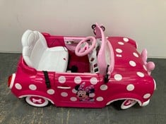 HUFFY DISNEY MINNIE MOUSE RIDE ON CAR IN PINK - RRP �200 (SALEROOM 40) (COLLECTION ONLY)