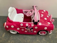 HUFFY DISNEY MINNIE MOUSE RIDE ON CAR IN PINK - RRP �200 (SALEROOM 40) (COLLECTION ONLY)