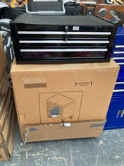 ADVANCED 6 DRAWER TOOL CABINET - ITEM NO. 570413 TO INCLUDE 3 DRAWER TOOL CHEST IN BLACK (SALEROOM 40) (KERBSIDE PALLET DELIVERY)