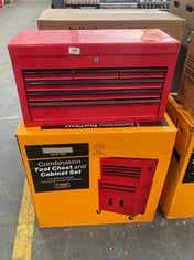 6 DRAWER 2 DOOR TOOL CENTER IN RED - ITEM CODE. 313577 - RRP �200 (SALEROOM 40)