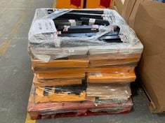 PALLET OF ASSORTED RACKING TO INCLUDE BOLTLESS SHELVING UNIT - ITEM CODE. 493086 (SALEROOM 40) (KERBSIDE PALLET DELIVERY)