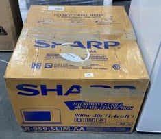 SHARP 3 IN 1 40L MICROWAVE OVEN - MODEL NO. R-959(SL)M-AA - RRP �389 (SALEROOM 40)