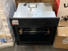 HISENSE BUILT IN SINGLE OVEN IN BLACK - MODEL NO. BI62020ABGUK - COMPLETE RRP �179 (MISSING DOOR) (SALEROOM 40)