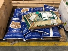 APPROX 8 X FRESH PAWS WOOD PELLET CAT LITTER 30L TO INCLUDE 1 X CANNA COCO PLUS 50L (ZONE 1) (KERBSIDE PALLET DELIVERY)