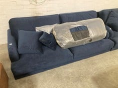 3 SEATER SOFA IN MIDNIGHT BLUE VELVET (ZONE 1)