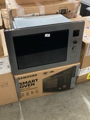 ELECTRIQ BUILT IN MICROWAVE OVEN IN GREY TO INCLUDE SAMSUNG MANUAL MICROWAVE OVEN (ZONE 1)