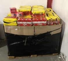 PALLET OF ASSORTED DRINKS/ FOOD TO INCLUDE COCA COLA ZERO SUGAR LEMON 8 CANS PER PACK - BBE 11/24 (COLLECTION ONLY) (ZONE 2)