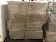 PALLET OF ASSORTED DIVAN BED BASES TO INCLUDE DIVAN BED BASE IN GREY - SIZE DOUBLE (ZONE 2) (KERBSIDE PALLET DELIVERY)