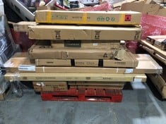 PALLET OF ASSORTED FURNITURE / PARTS TO INCLUDES OBABY EVIE CHANGING UNIT IN WHITE (BOX 1/2, PART ONLY) (ZONE 2) (KERBSIDE PALLET DELIVERY)