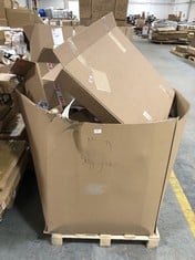 PALLET OF ASSORTED ITEMS TO INCLUDE OHS SMALL FLOATING WALL SHELF IN GREY (ZONE 2) (KERBSIDE PALLET DELIVERY)