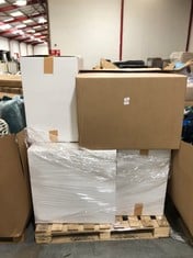 PALLET OF ASSORTED ITEMS TO INCLUDE CLEAR PLASTIC STORAGE BOXES (ZONE 2) (KERBSIDE PALLET DELIVERY)