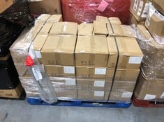 PALLET OF SET OF CURTAIN RINGS IN NISIS WHITE MATT - 10 SETS (ZONE 2) (KERBSIDE PALLET DELIVERY)