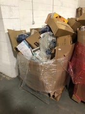 PALLET OF ASSORTED ITEMS TO INCLUDE TOWER 58L SQUARE SENSOR BIN TO INCLUDE MIDEA OIL-FILLED HEATER (ZONE 3) (KERBSIDE PALLET DELIVERY)