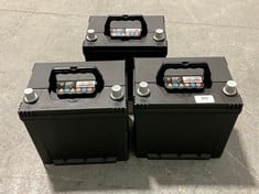 3 X STARTER BATTERY 005L 12V 60AH (56068 / 560410051) (COLLECTION ONLY) (ZONE 4)