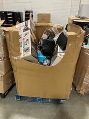 PALLET OF ASSORTED ITEMS TO INCLUDE BELDRAY TURBO SWIVEL CORDED VACUUM CLEANER IN ROSE GOLD (ZONE 4) (KERBSIDE PALLET DELIVERY)