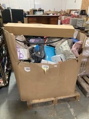 PALLET OF ASSORTED ITEMS TO INCLUDE COPPER COOKWARE POT TO ALSO INCLUDE UNICORN AND PONY ON LEAD TOY (ZONE 4) (KERBSIDE PALLET DELIVERY)