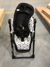 BABY HIGH CHAIR IN WHITE BLACK GREY AND YELLOW (ZONE 4)