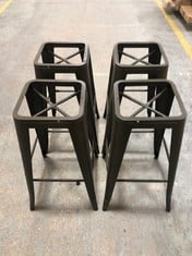 SNUG SET OF 4 METAL BAR STOOL (ZONE 4)