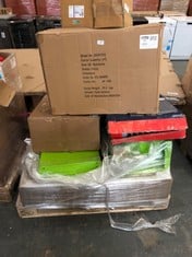 PALLET OF ASSORTED ITEMS TO INCLUDE SEALEY 65L AIR DISCHARGE WASTE OIL DRAINER - MODEL NO. AK451DX (SALEROOM 40) (KERBSIDE PALLET DELIVERY)