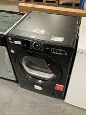 HOOVER H-DRY 100 FREESTANDING CONDENSER TUMBLE DRYER IN BLACK - MODEL NO. HLEC8LGB-80 - RRP �309 (SALEROOM 40)