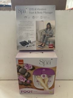 2 X ITEMS INC EMS & VIBRATION FOOT & BODY MASSAGER