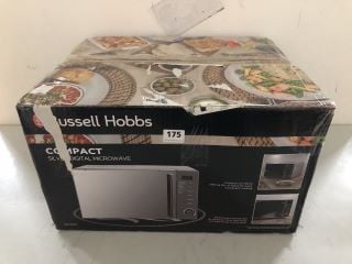 RUSSELL HOBBS COMPACT SILVER DIGITAL MICROWAVE