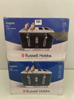 2 X RUSSELL HOBBS 4 SLICE TOASTER