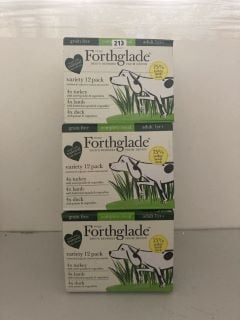 3 X FORTHGLADE GOG FOOD BB: OCT 2024