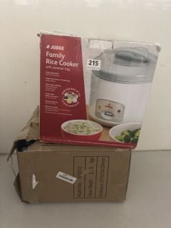 2 X KITCHEN ITEMS INC JUDGE FAMILY RICE COOKER