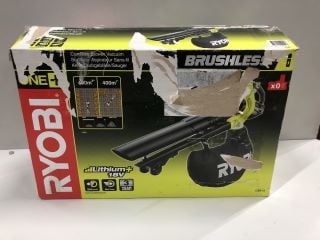 RYOBI CORDLESS BLOWER VACUUM