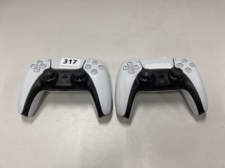 2 X SONY PLAYSTATION 5 DUAL SENSE WIRELESS CONTROLLER