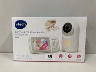 VTECH 2.8" PAN & TILT VIDEO MONITOR WITH NIGHT LIGHT RRP: £70.00