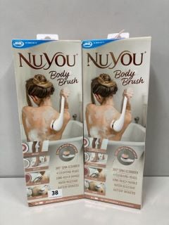 2 X NUYOU BODY BRUSHES RRP: £30.00 EACH