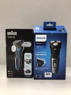 2 X ITEMS INC BRAUN SERIES 6 SHAVER