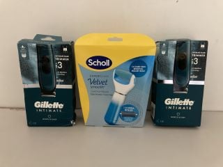 3 X BEAUTY ITEMS INC GILLET INTIMATE GENTLE & EASY