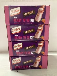 4 X 7 DAY SLIMFAST READY TO GO KITS (BBE 11/24)